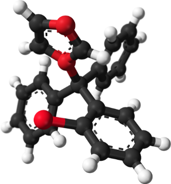 Chemical structure of clotrimazole